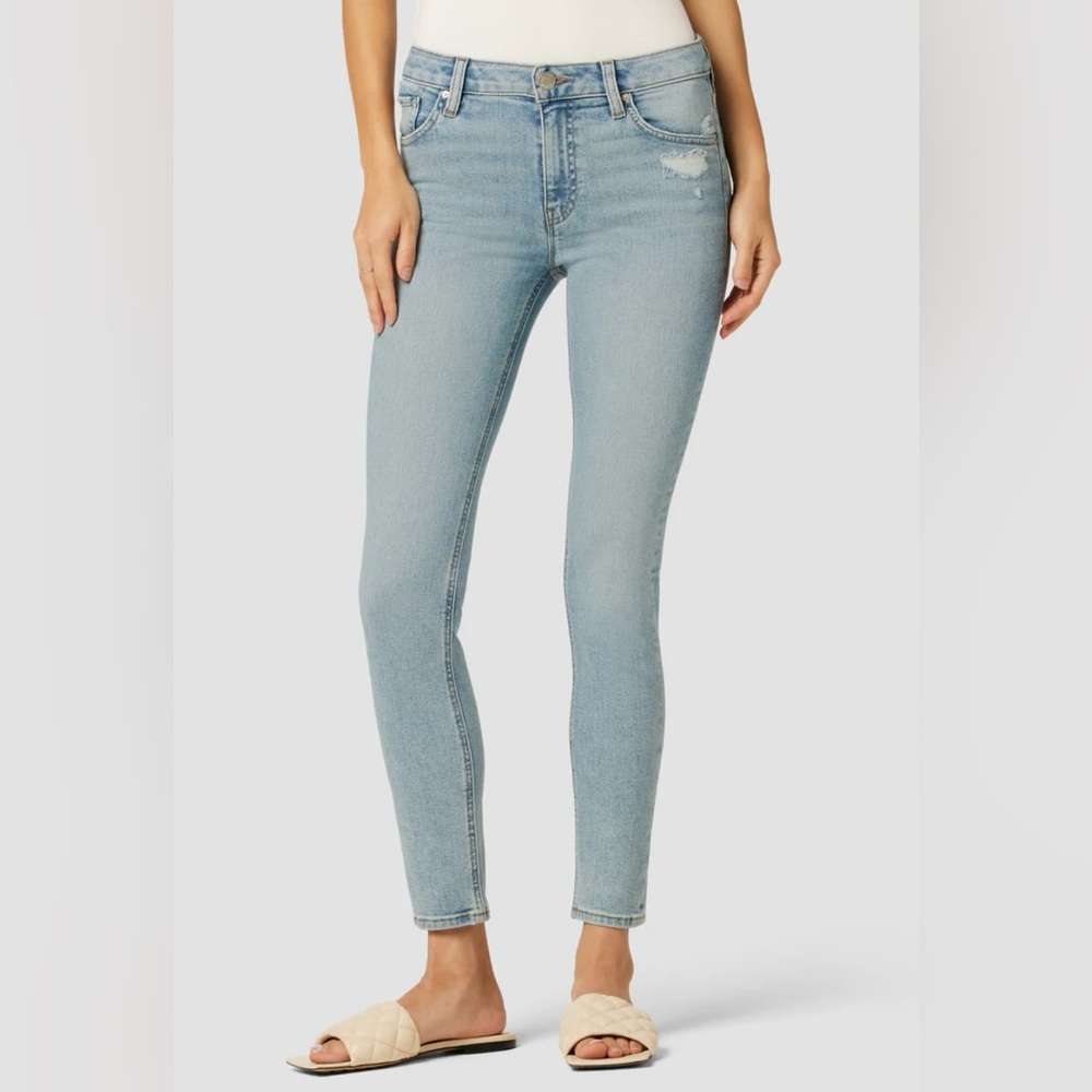Hudson Women Skinny High Rise Collin Ankle Jean Size 31, Cropped 22-1/4 Inseam